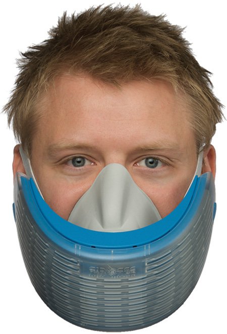 Atemschutzmaske in  Design-Box, blau