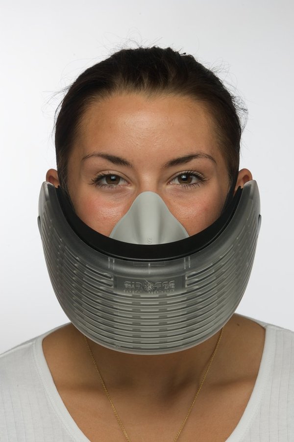 Atemschutzmaske in Design-Box, schwarz